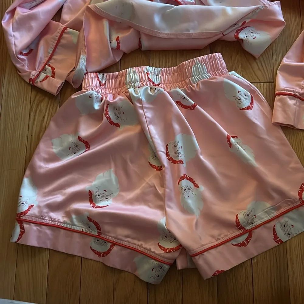 Santa PJs size small. Worn once for pictures. You could wear next year! - Picture 3 of 3